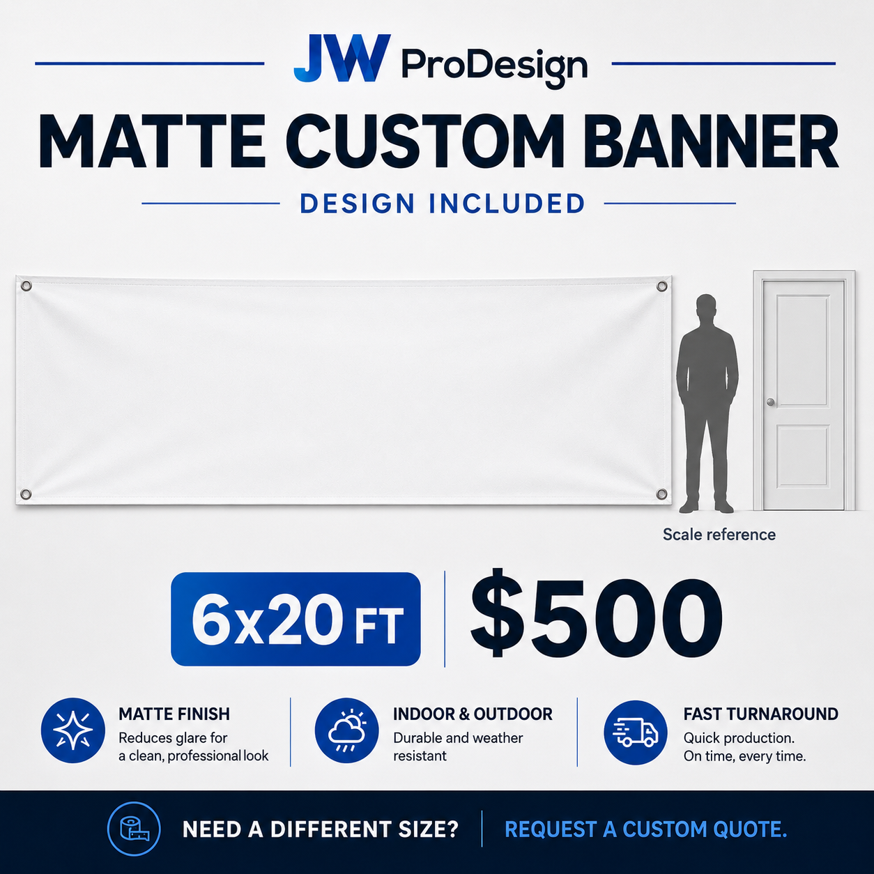 Matte Custom Banners-Design Included