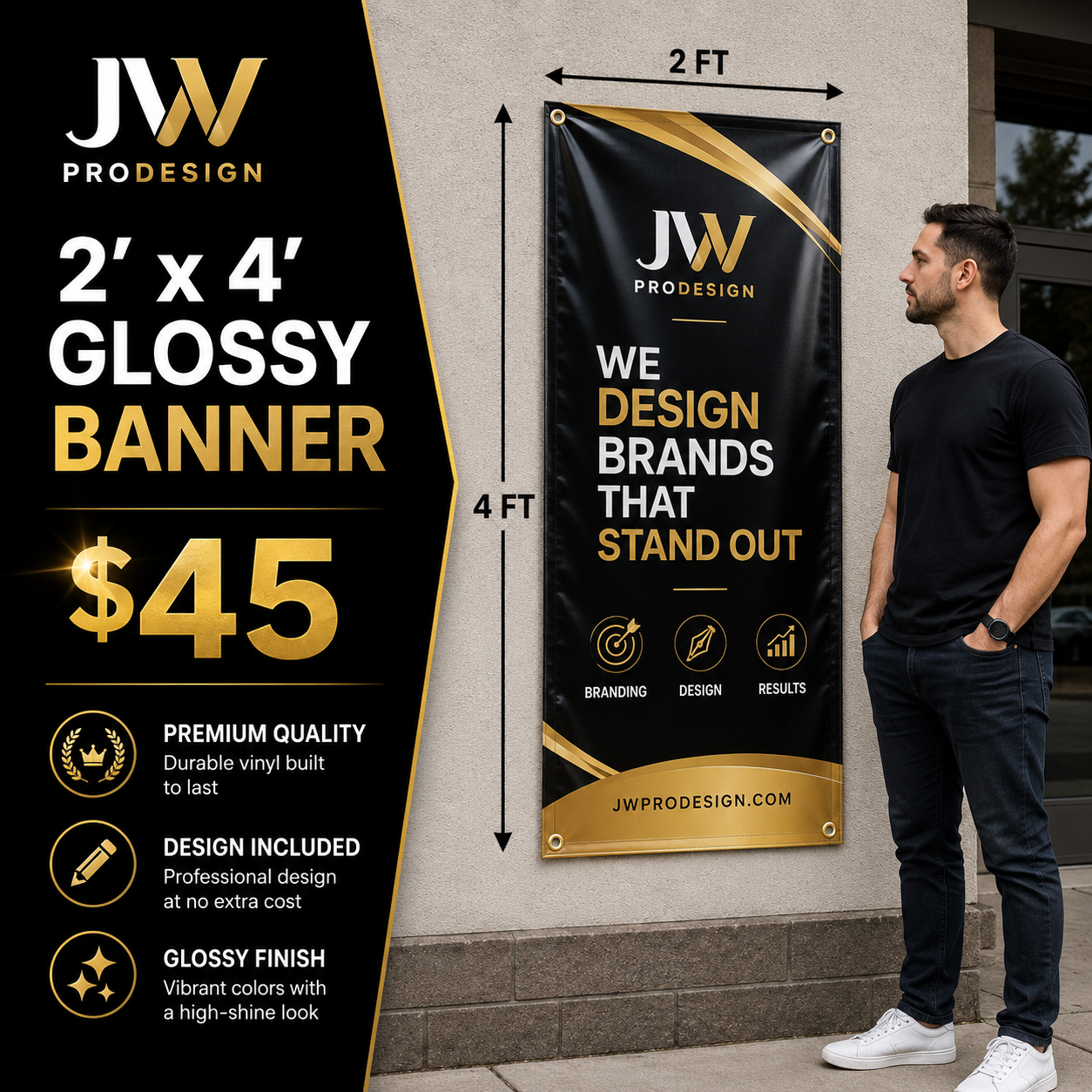 Glossy Custom Banners-Design included