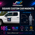 Custom Square car Magnets-Design Included